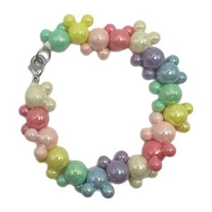 Mickey Multicolor Pastel‎ Acrylic Bracelet